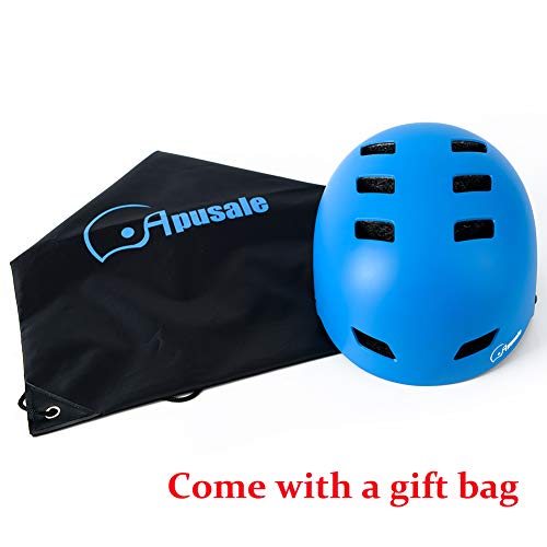image for Apusale Bike Skateboard Helmet, Adjustable and Multi-Sport for Skate S