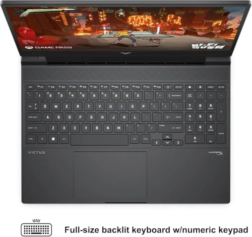 Image of HP Victus Gaming Laptop 15.6 inch FHD IPS 144Hz Intel 8-core i5-13420H (>i7-12650H), 64GB DDR5 RAM, 1TB NVMe SSD, GeForce RTX 3050 6GB, Backlit, Type-C, WI-FI 6E, B&O Fast Charge, Windows 11