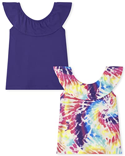 The Children's Place Girls Short Sleeve Ruffle Tank Top