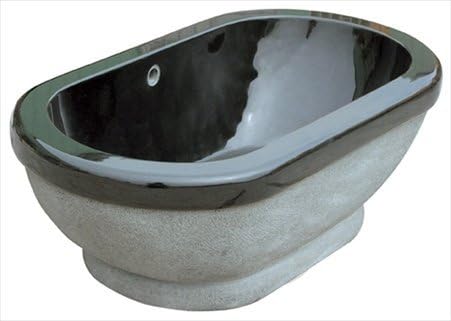 Allstone Tofa-74-H-Bgp Bath44; Black Granite Polished