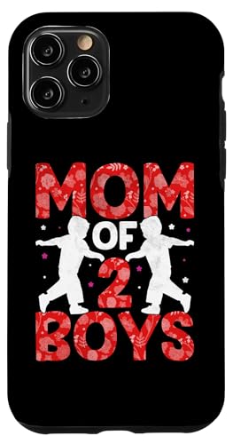Mom Of 2 Boys Mother's Day Women Mom Of Two Boys �X�}�z�P�[�X iPhone 11 Pro �p