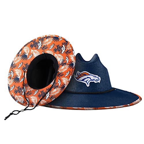 Image of FOCO Denver Broncos NFL Team Color Straw Hat