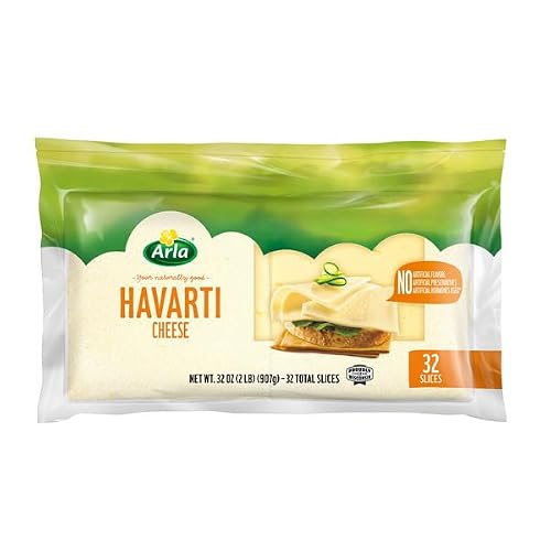 Havarti Cheese Slices, No Preservatives or Hormones Used;