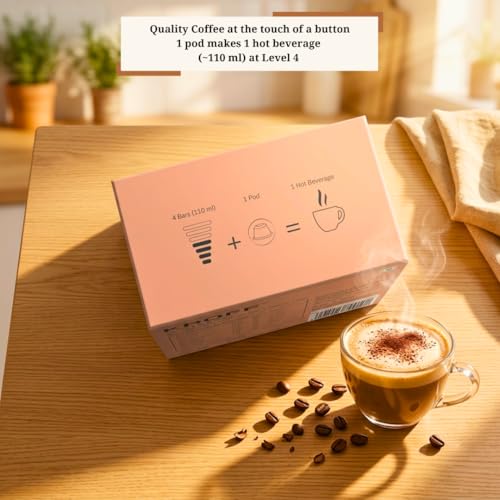 Image of KROFF Mocha Latte Coffee Pods | Dolce Gusto Compatible | Chocolate Coffee Blend with Creamy Milk | 10 Pods Per Box