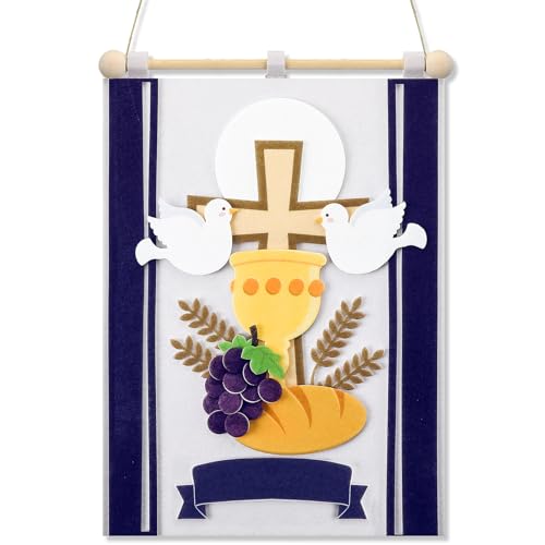 Wettarn Purple First Communion Banner Kit