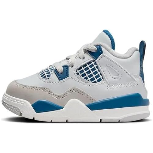 Jordan Toddler's 4 Retro Off White/Military Blue (BQ7670 141)