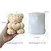 Midnadiy Extra Large Rose Bear Candle Mold - 3D Teddy Bear Candle Making Molds, Cute Epoxy Resin Molds for DIY Candle, Handmade Soap, Valentine's Day Gift, Mother's Day Gifts, Birthday Gifts