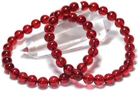 Amazon | 【石流通センター】 【ブレスレット】 ルビーレッドアンバー