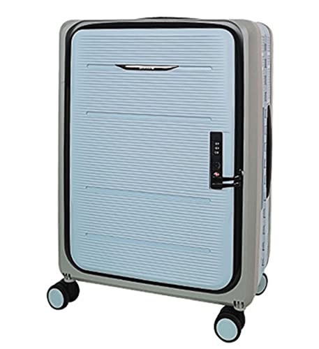 Folding Suitcase, Multi-Functional Integrated Design, Trolley Case, Universal Wheel Combination Box, Space-Saving Suitcase, Suitcase (Cyan 20 inches)