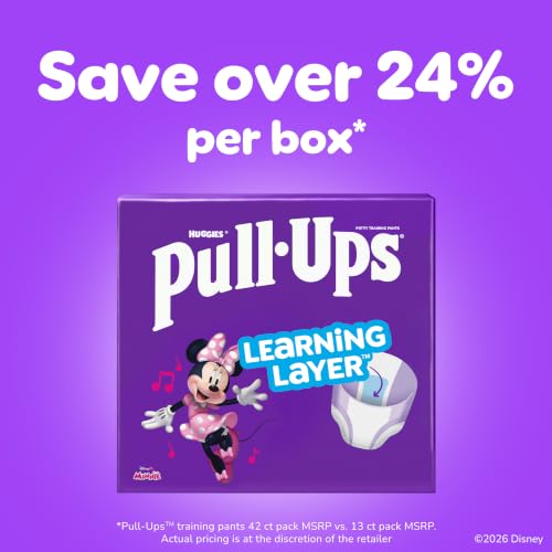 Pull-Ups Girls' Potty Training Pants, Size 6T-7T Training Underwear (55-75 lbs), 42 Count - image 2