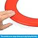 PATIKIL Flying Rings, 4Pcs PP Plastic Flying Discs for Sports Outdoor Playing Game Beach Pool Camping Activities, Red