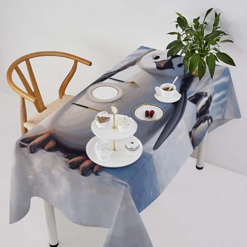 Nappe imperméable anti-tache en polyester 300D pingouin pour la table - 3