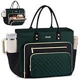LOVEVOOK Laptop Tote Bag for Women With Large Cup Holder, Work Bags Teacher Nurse Computer Bag, 15.6 Inch Professional Briefcase Business Travel Large Purses Handbag, Diaper Bag With Multi-Pockets