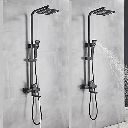 Robinet mural réglable et mitigeur de douche effet pluie haut de gamme