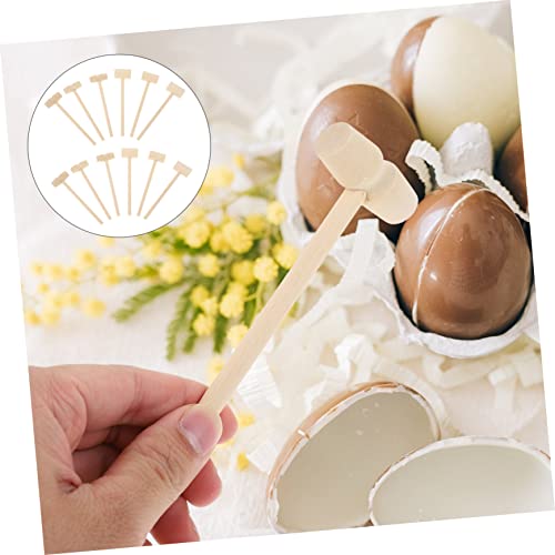 TOYANDONA 20 Pçs De Martelo De Madeira Mini Brinquedos De Doces De Chocolate Ferramentas De Bolo Mar