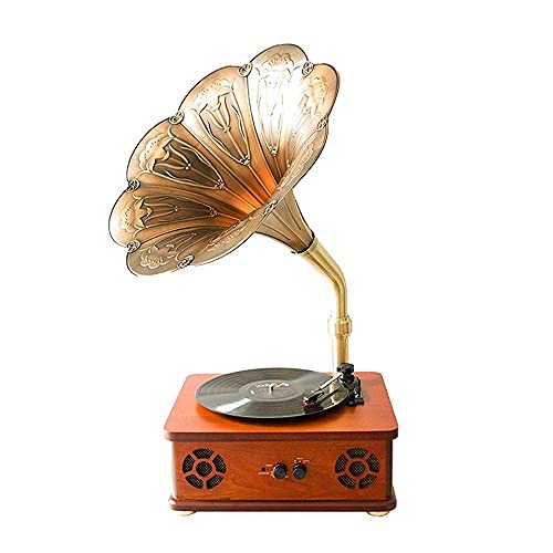 YAMMY Tourne-Disque rétro, Haut-Parleur Bluetooth rétro Corne Platine Vinyle Vintage Phonographe Tourne-Disque stéréo… - Les Beatles, Paul McCartney, John Lennon, RIngo Starr, George Harrison YAMMY Tourne-Disque rétro, Haut-Parleur Bluetooth rétro Corne Platine Vinyle Vintage Phonographe Tourne-Disque stéréo…