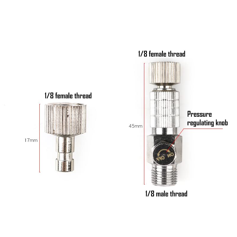 Hsthe Sea 5 pcs Airbrush Adapter Set,Airbrush Quick Release Disconnect - Image 2