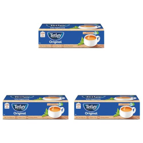 Image of Tetley Original Black Tea,Pack of 300 Tea Bags,100 Grams