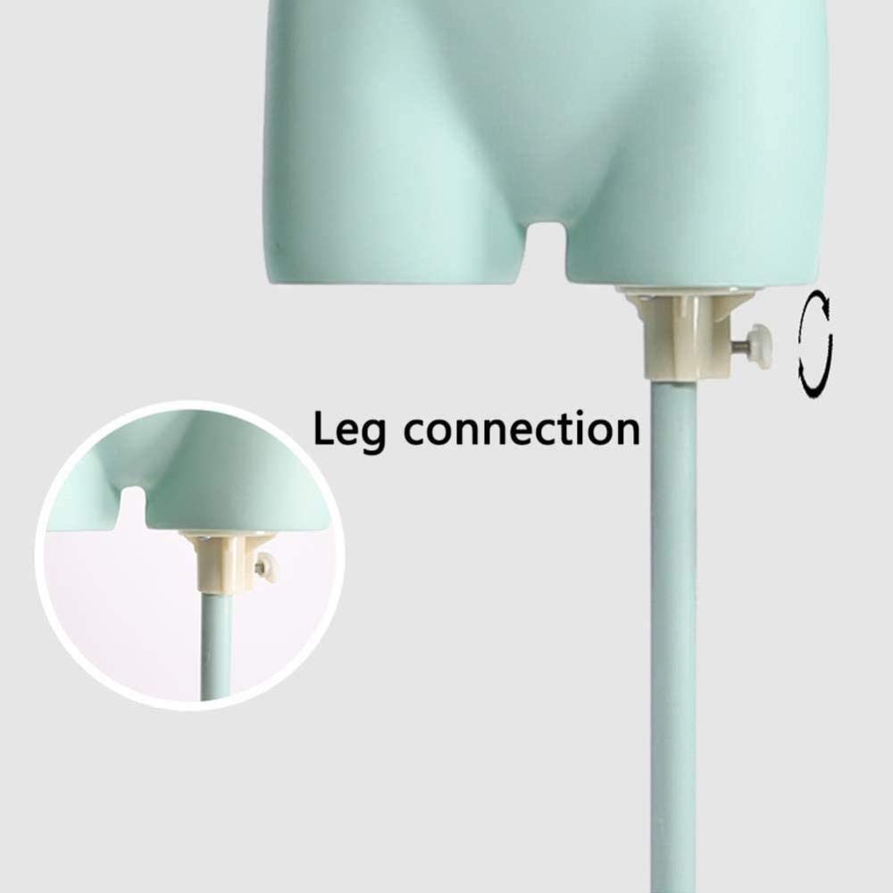 Manikin Shop Vitrinenfenster, Verstellbarer Dummy, mit doppelt verstärkter Basis, für Schneider, Bekleidungsgeschäft (Rosa)