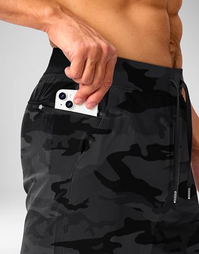 Image of Soothfeel Men's Running Shorts with Zipper Pockets 9 inch / 7 inch / 5 inch Quick Dry Eight Basketball Gym Workout Athletic Shorts