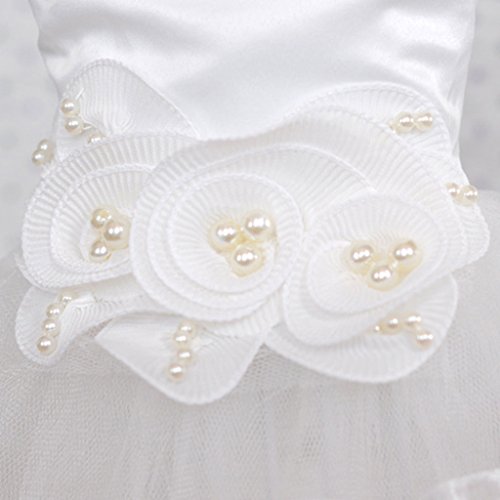 XINGLIDA Weißes Hochzeitskleid Für Hunde Und Katzen Braut Hochzeit Party Kostüm Welpen Prinzessinnenkleider Für Kleine Hunde Luxuriöse Hundekleidung
