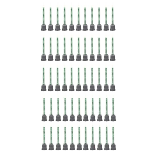 YUMIN 50Pcs Epoxy Adhesive Mixing Nozzle Static Mixing Nozzle MB5-16 Mixing Tube (1:1Ratio) for AB Glue Mixer