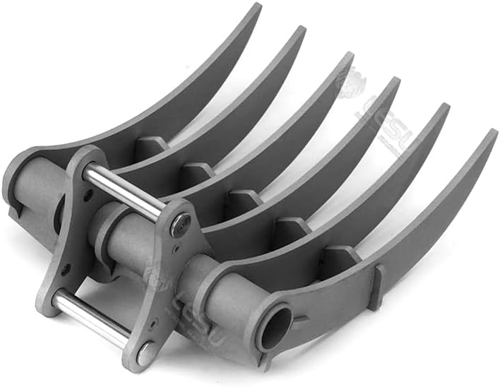1/14 Metal Scraper Rake Bucket for LESU Ac360 Rc DIY Hydraulic Excavator
