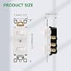 Wengart Double Toggle Light Switch,15 Amp AC120 Volt,Residential Grade Electrical Wall Switch,Great for Home, Office & Kitchen, White,ETL Listed #4