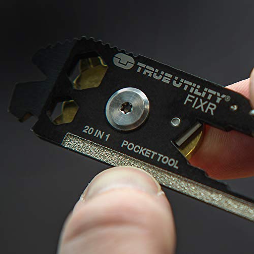 Outil multifonction FIXR True Utility 20-en-1 mini EDC de camping compact en acier - 8