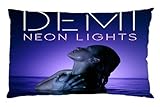 1 X Demi Lovato Neon Light Personalized Custom Zippered Pillow Case 16