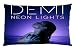 1 X Demi Lovato Neon Light Personalized Custom Zippered Pillow Case 16"x24"(one side) - Shinhwa Create