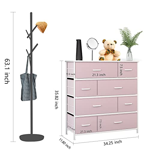 LLappuil 8 Drawer Dresser, Kids Dresser for Bedroom, Nursery, Closet, Hallway, Living Room,Fabric Storage Furniture - Image 4