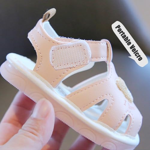 Squeaky Shoes for Toddler Girls Boys, Anti-Slip Toddler Squeaky Shoes for First Walkers Shoes, Open-Toe Sandals3