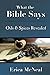 What the Bible Says: Oils and Spices Revealed