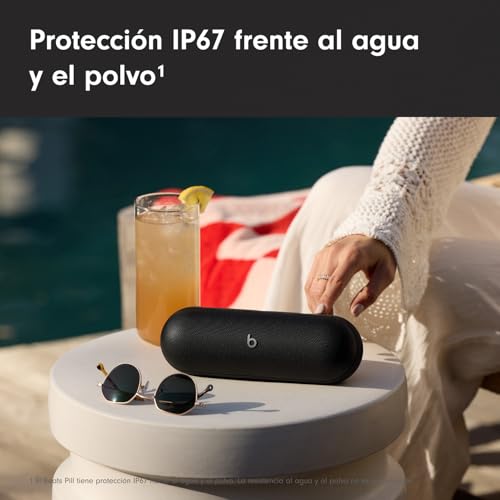 Miniatura 3 de Beats Pill - Altavoz Bluetooth inalámbrico y Cargador portátil Mediante USB-C, hasta 24 Horas de autonomía, Resistencia al Agua IP67, Compatible con Apple y Android, micrófono Integrado – Negro Mate