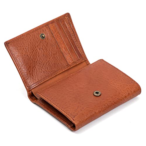 Engraved Trifold Leather Wallet, Men's Leather Wallet with ID Window Card Holder Gift from Dad Mom Wife (To My Husband)2