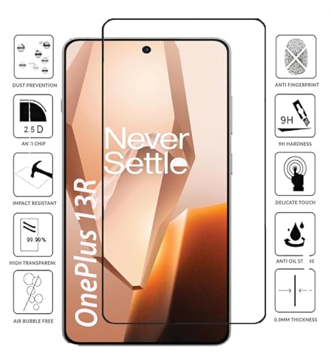 Image of ZARALA UV Tempered Glass Screen Protector Compatible for OnePlus 13R | Front And Back Screen Guard With camera lens protector