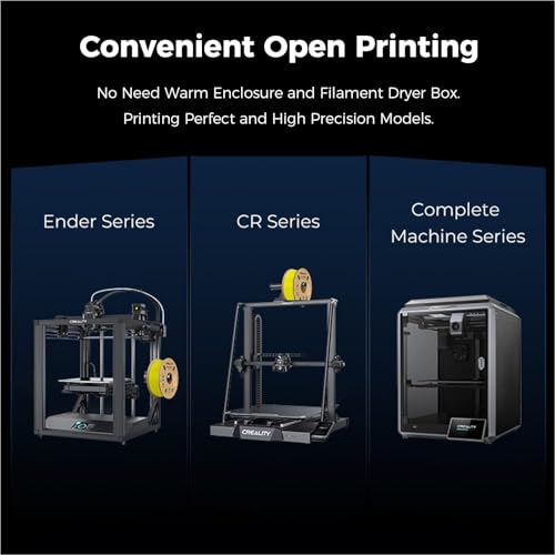 Image of Creality Hyper ABS Filament, Official 3D Printer Filament ABS 1.75mm for High-Speed Printing Convenient Open Printing Material, 1kg(2.2lbs) Spool Fit Most 3D Printer (Yellow)