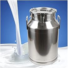 Stainless Steel Milk Can, Storage Bucket Pail for Honey Juice with Sealed Lid,22L