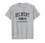 Photo Gallery belmont california ca design sportivo vintage nero maglietta Photo Gallery belmont california ca design sportivo vintage nero maglietta