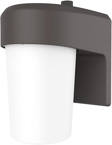 HALO FE - Lámpara LED de bronce para exteriores con 1 luz y atardecer