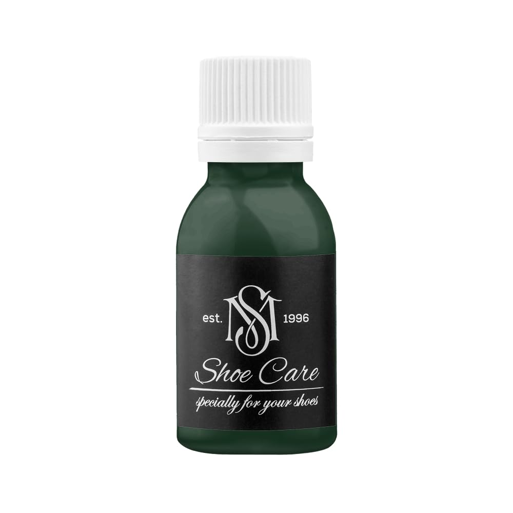 Uniwersalna farba do skóry - NCS S 8010-G10Y Niemal Czarny Las - Mocno kryjąca farba do renowacji obuwia, toreb i sneakersów marki MAVI STEP - 100 ml / 3.40 fl oz