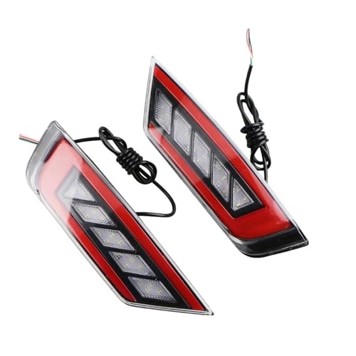 UMDJJU Automóvil Reflector Freno Luz Para Focus 2 MK2 Hatchback Para Escape Para Kuga 2009-2020 Lámpara Antiniebla Señal Trasera Uds Luz LED Reflectora Parachoques