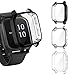 EZCO 3-Pack Screen Protector Case Compatible with Garmin Venu Sq / Venu Sq Music, Full Coverage Soft TPU Case Protective Screen Cover Bumper Frame for Garmin Venu Sq GPS Smartwatch