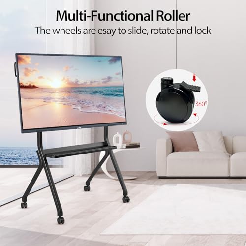 Image of JAV 75 Inch Smart Board with Stand 4K UHD Interactive Whiteboard with EDLA Certification Built-in Android OS for Classroom Office Home Digital Display 8+128 GB for Hybrid Work
