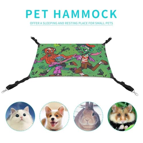 Hamac pour chat doux et respirant avec sangles réglables de cage - 5