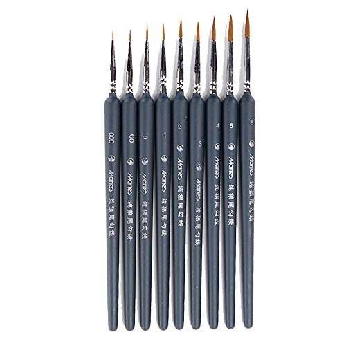 UEUC - Juego de pinceles de colores acrílicos para acuarela, pintura y artistas