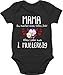 Muttertagsgeschenk Mama Geschenk Baby - Mama du machst einen tollen Job alles Liebe zum 1. Muttertag weiß - 12/18 Monate - Schwarz - baby geschenk mädchen - BZ10 - Baby Body kurzarm für Jungen und