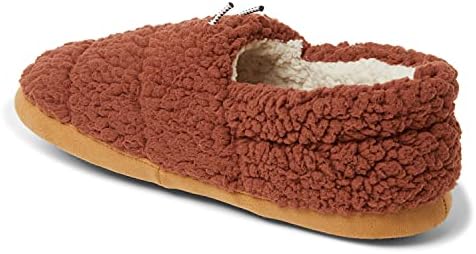 Dearfoams Men's Cedar Sleeping Bag Moc Slipper, Rustic Brown Sherpa, Large | Image 7
