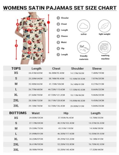 Image of Womens Pajamas Sets Short Sleeve Short Sleeve Pjs Lounge Set Ladies Outfits